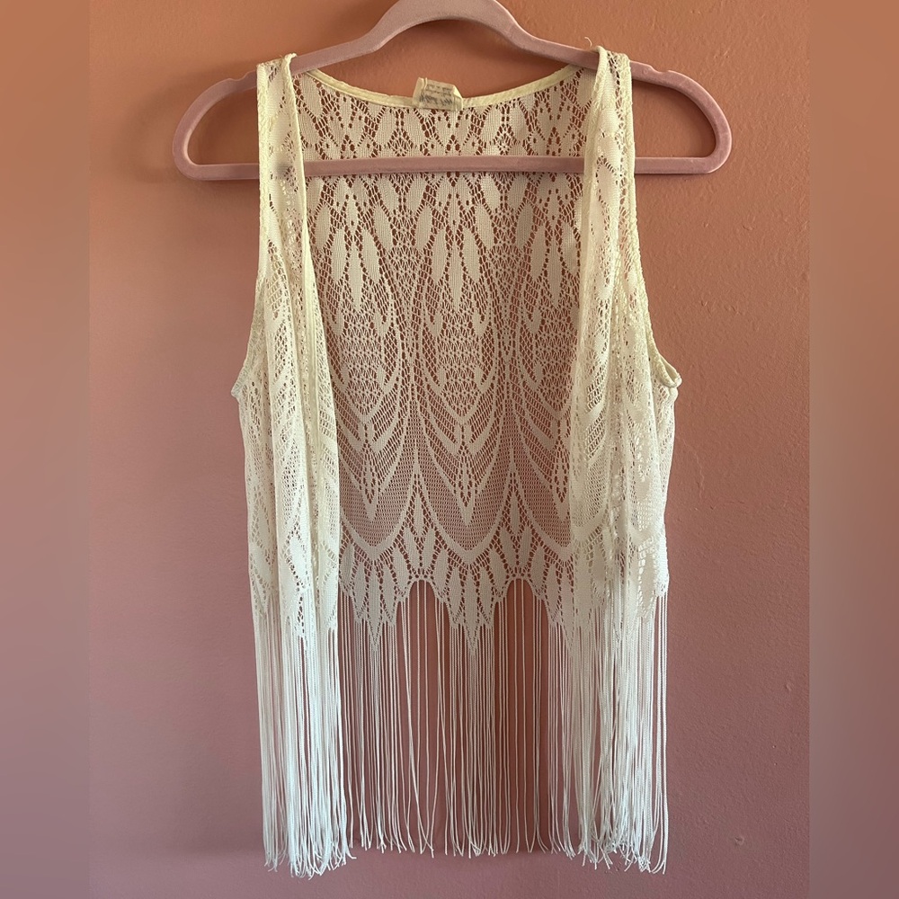 Black Poppy Cream Lace Top